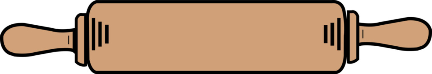 Rolling pin, a tool for flattening dough