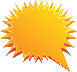 yellow sun vector illustration