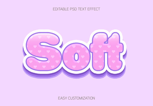 Pink Sticker Text Effect