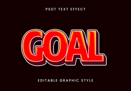 Red And Black Sport Bold Font Strong Athletic 3D Text Effect