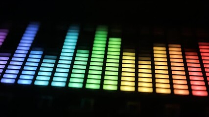 Audio Equalizer LEDs - Pulse Loop - Powered by Adobe
