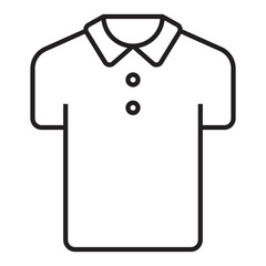 Polo shirt clothing line icon