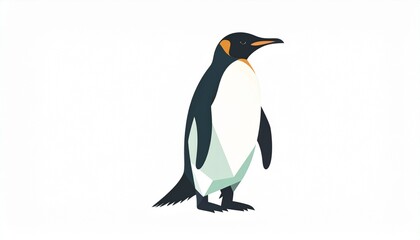 Obraz premium Clean & Simple Penguin Illustration