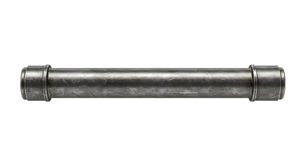 Metal pipe isolated on white back ground.