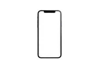 Smartphone mockup white screen PNG isolated transparent background, Smartphone use the mockup for projects and banner poster ads 