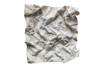 Crumpled white paper sheet
