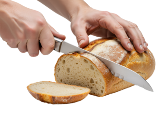 Cutting a Loaf of Crusty Bread A Simple Yet Satisfying Task