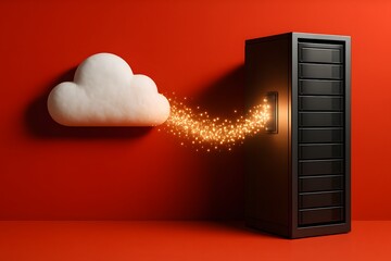 Data Stream Illumination with Glowing Digital Flow for Real-time Information Processing