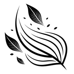 black and white vector illustration of a butterfly