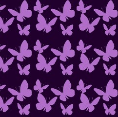 seamless pattern with butterflies