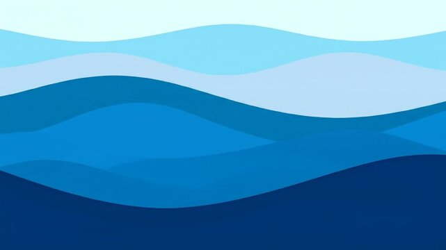 Abstract blue waves background design