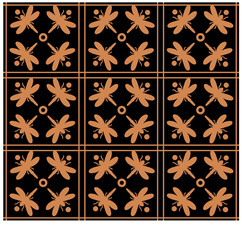 set of seamless geometric patterns