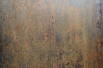 Verwitterte Metallfläche in Braun- und Grautönen