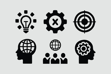 Core Values Icon Set vector 