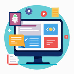 flat icons for web design