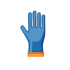 Obraz premium A Blue Glove with Fingers Showing