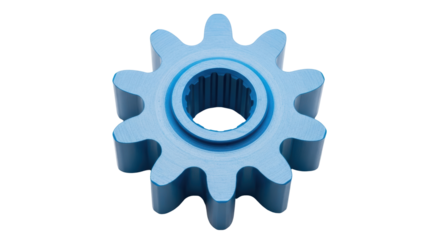 Isolated Blue Cogwheel