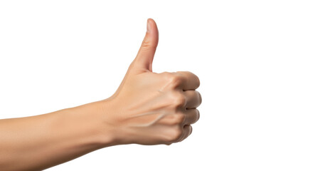 Isolated Thumbs Up Hand