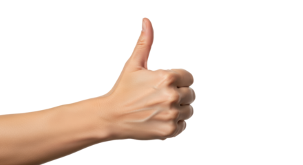 Isolated Thumbs Up Hand