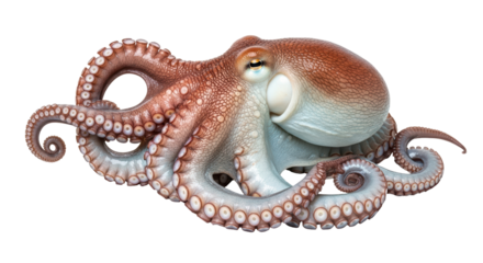 Isolated Octopus