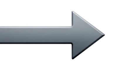 Isolated Gray Arrow
