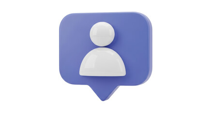 Isolated Social Media Follower Icon