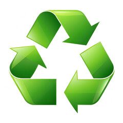 Obraz premium recycle symbol on white background