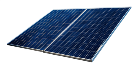 Blue Solar Panels isolated on a transparent background.png