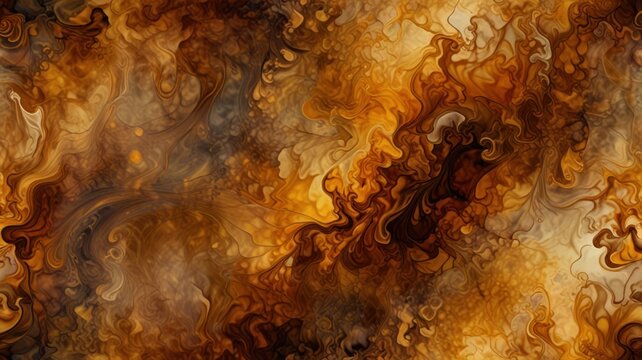 Translucent Tortoiseshell Backdrop with Rich Amber Brown Swirls