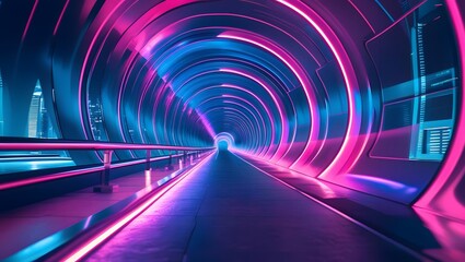 Vibrant Gradient Tunnel