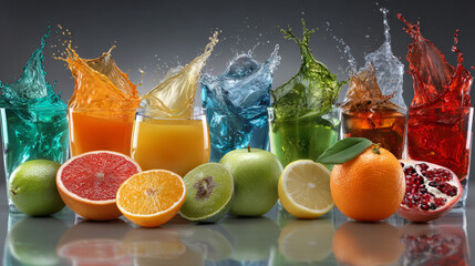 Oil, orange or lemon juice splashes, liquid yellow drink streams with drops. Fruit beverage elements for advertising or package design. Fresh splashing and flowing jets, drips realistic 3d vector set