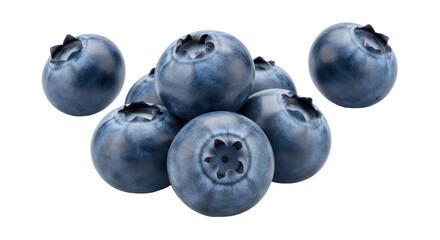 Isolated Pile of Blueberries