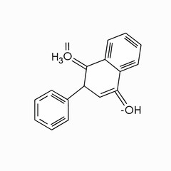 Scientific illustration of a complex organic chemical structure, precisely depicting its atomic arrangement and chemical bonds