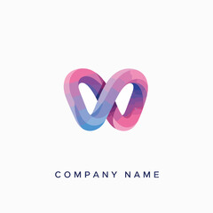 Vibrant, modern abstract infinity symbol logo in a dynamic blue, purple, and pink gradient. This fluid 3D design represents continuous connection, endless possibilities, and advanced concepts