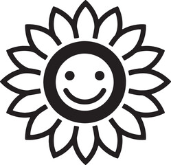 Joyful smiley face illustration with vibrant colors and clean lines perfect for various designs