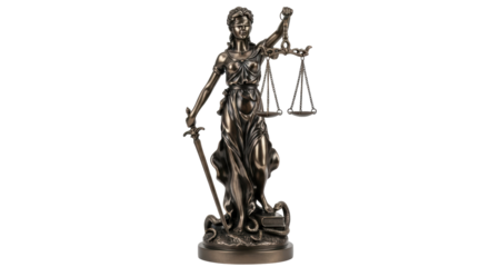 Isolated Lady Justice