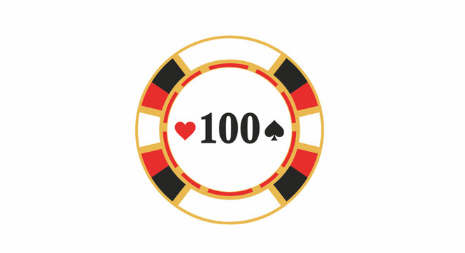Exciting Casino Game, Poker Chip, Las Vegas, Graphic Design, Vibrant Environment, Close-up Viewpoint, Gaming Concept