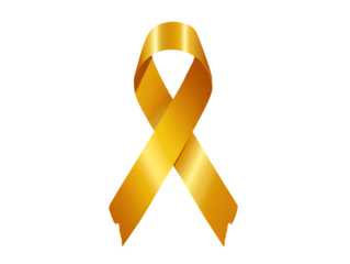 yellow awareness ribbon
