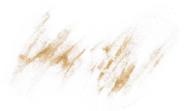 Sand flying isolated on white background and texture, clipping path
