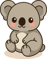 A cute koala icon, often used for playful or nature-related themes in design.