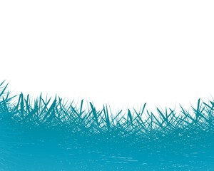 Abstract Background With Blue Grass. Grass Illustration Background For Designs.
