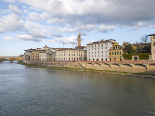 Naklejka premium The Old Town of city of Florence, TItaly