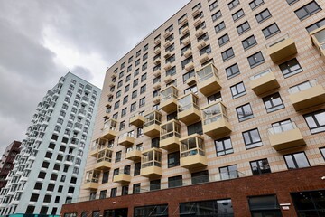 high rise building in the city