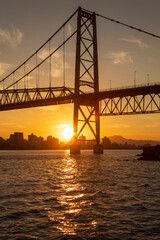 bridge at sunset Florianópolis Santa Catarina Brasil