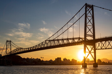 Florianopolis bridge at sunset Florianópolis sc br