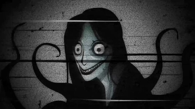 evil monster in tv screen creepypasta