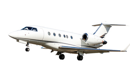 Fototapeta premium Private Jet PNG, Realistic Luxury Airplane, Transparent Background, Business Flight and Exclusive Travel Design