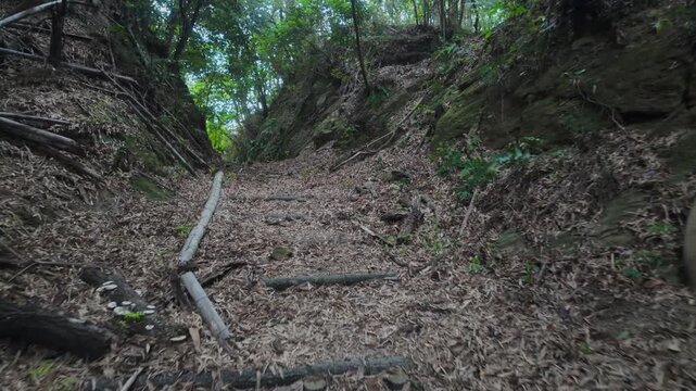 熊野古道・紀伊路「矢田峠(やたとうげ)」和歌山県和歌山市 Kumano Kodo Kiiji Route &ndash; Yata Pass in Wakayama City, Wakayama Prefecture