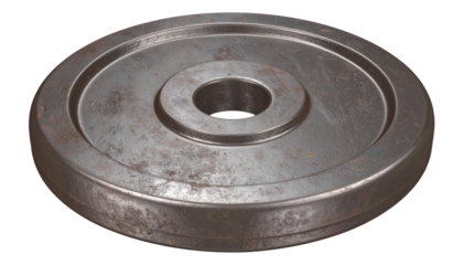 Barbell Plate PNG, Realistic Gym Weight Disc, Transparent Background, Fitness Equipment and Bodybuilding Design