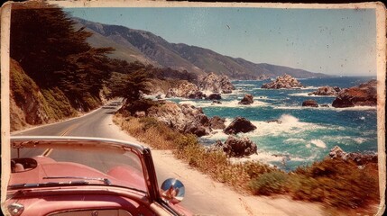 Scenic coastal road trip